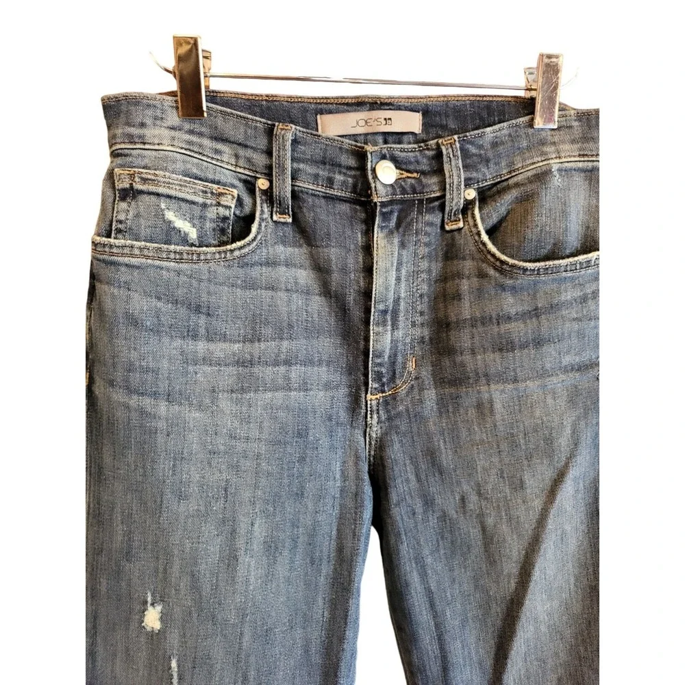 Joes Jeans 26 Womens Mid‎ Rise Skinny Leg Distressed Medium Wash Pockets